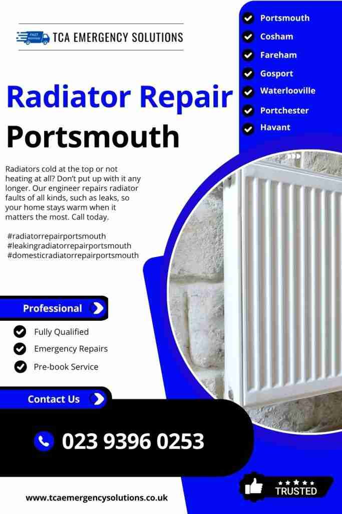 Radiator Repair Portsmouth - www.tcaemergencysolutions.co.uk